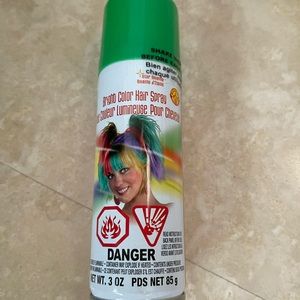 Bright color hair spray